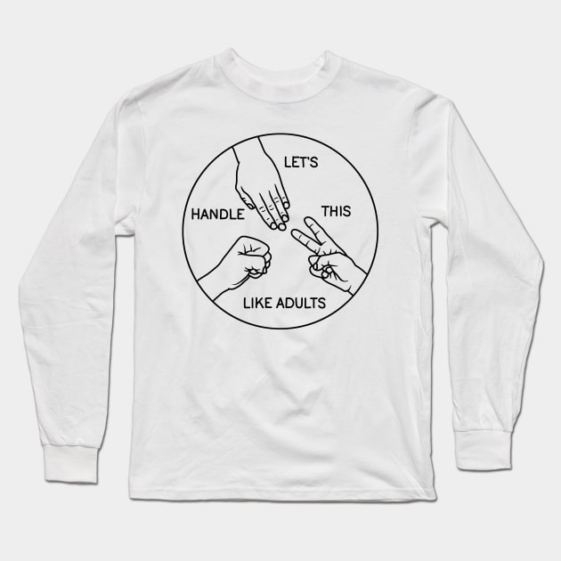 Rock paper scissors Long Sleeve T-Shirt by valentinahramov